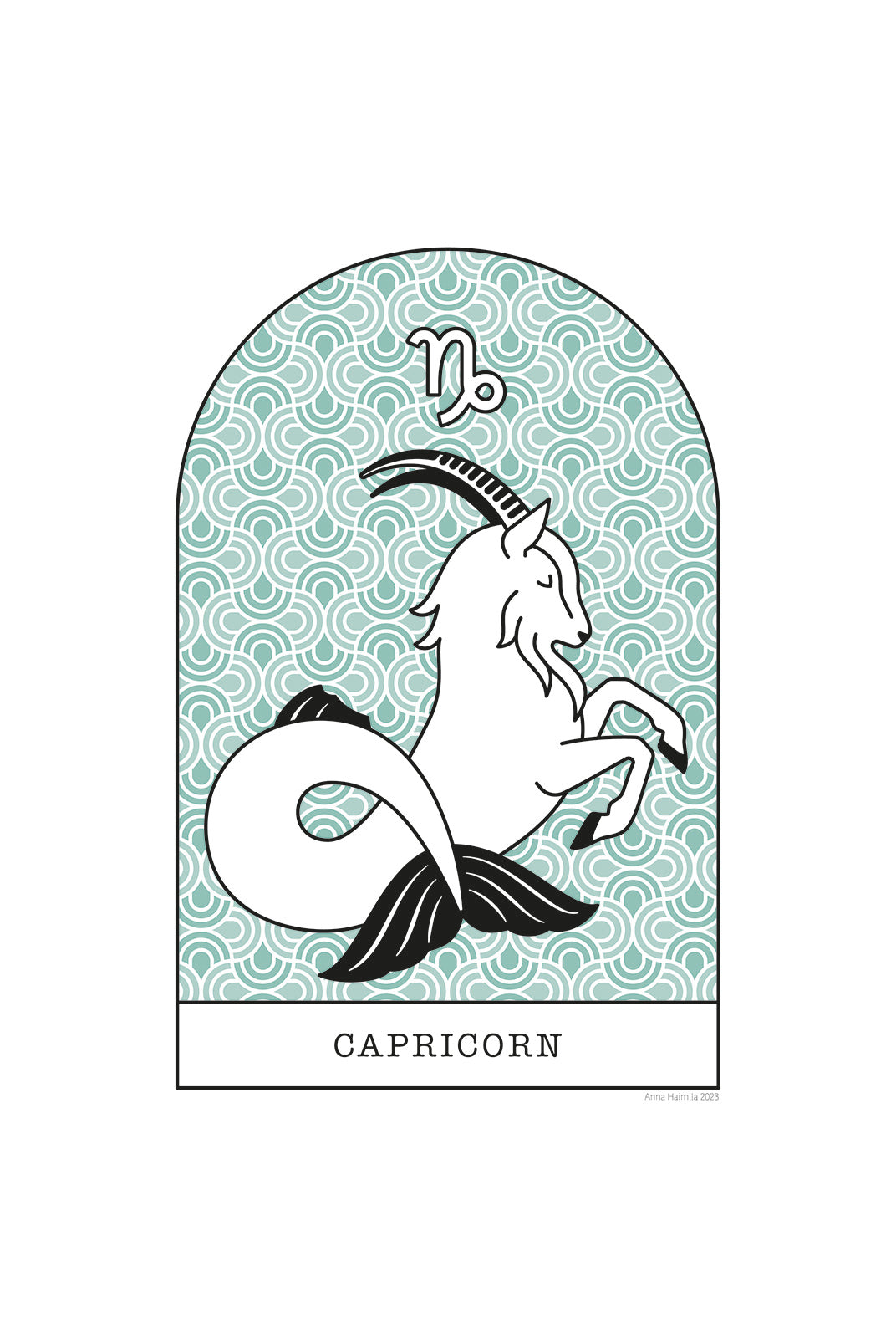 Kauris, Capricorn -horoskooppi (merenvihreä)