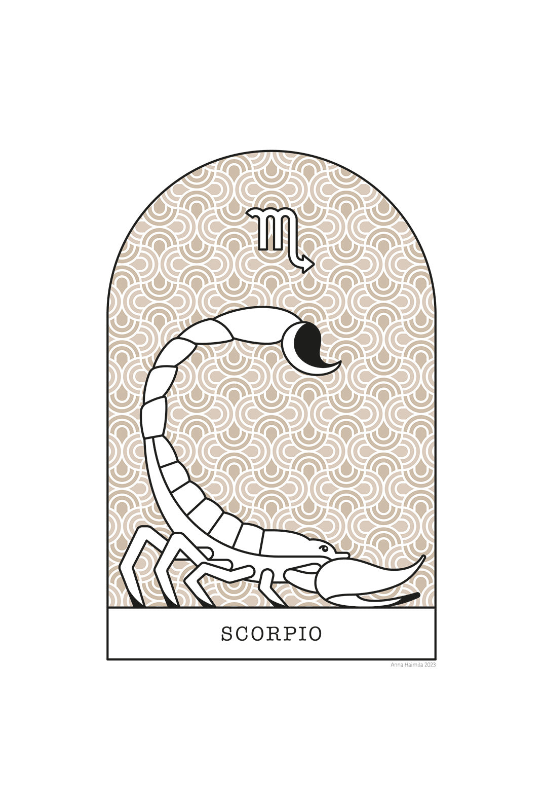 Skorpioni, Scorpio -horoskooppi (beige)