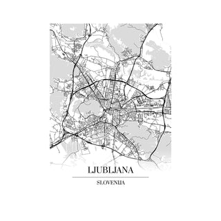 Ljubljana Kartta - Nensa