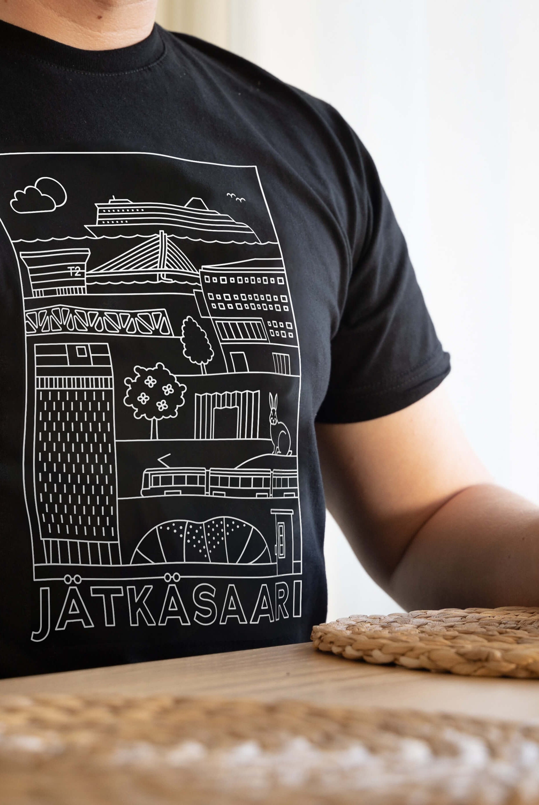 Jätkäsaari -nähtävyydet t-paita