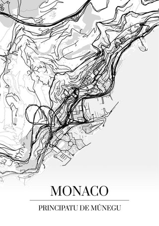 Monaco Kartta - Nensa