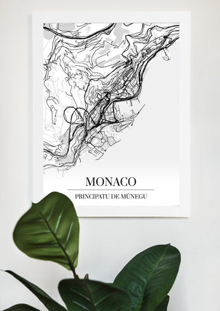 Monaco Kartta - Nensa