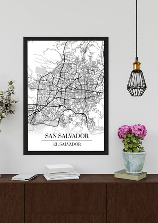 San Salvador Kartta - Nensa