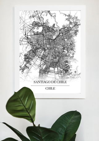 Santiago de Chile, Chile Kartta - Nensa