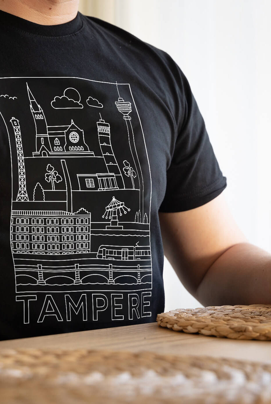 Tampere -nähtävyydet t-paita